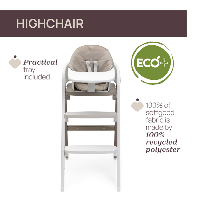 Крісло для годування Chicco Crescendo Up Pearl Copper Бежеве (8058664177066) - зображення 2