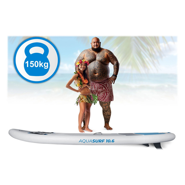Надувна SUP дошка Neo Sport 320 x 84 x 15 см з веслом, насосом і сумкою для зберігання 170200 (5903890626891) - зображення 6