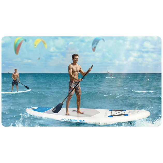 Надувна SUP дошка Neo Sport 320 x 84 x 15 см з веслом, насосом і сумкою для зберігання 170200 (5903890626891) - зображення 11