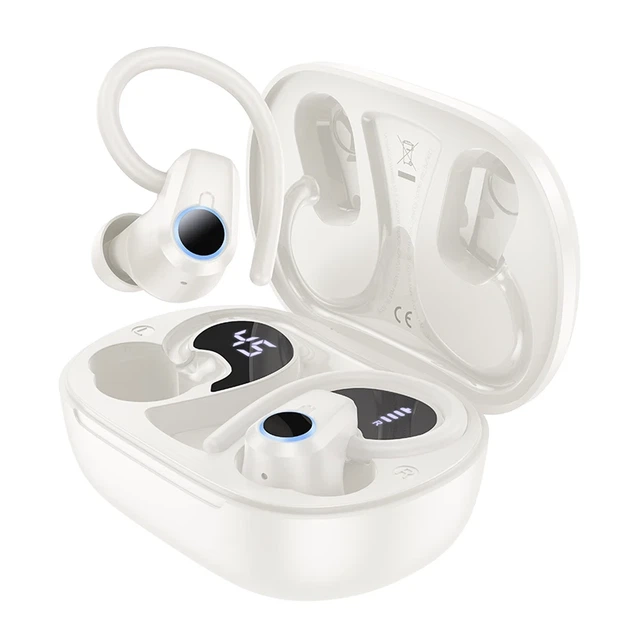 Беспроводные наушники HOCO EQ8 Pure joy in-ear true wireless BT5.3 headset, 40mAh, 500mAh, 7h, Milky White - Фото 5 Беспроводные наушники HOCO EQ8 Pure joy in-ear true wireless BT5.3 headset, 40mAh, 500mAh, 7h, Milky White - изображение 5