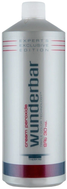 Оксидант кремовый 9% 30 vol. Wunderbar Сream Peroxide 1000ml (705668-633054-2) - Фото 1 Оксидант кремовый 9% 30 vol. Wunderbar Сream Peroxide 1000ml (705668-633054-2) - изображение 1