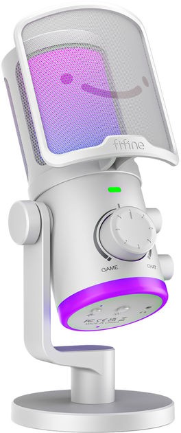 Mikrofon pojemnościowy Fifine AM6W USB White (4820216974614) - obraz 1