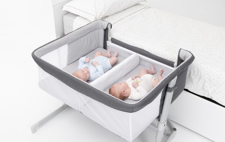 Дитяче ліжечко для близнят Chicco Next2Me Twins Magnet Gray (8058664173280) - зображення 11