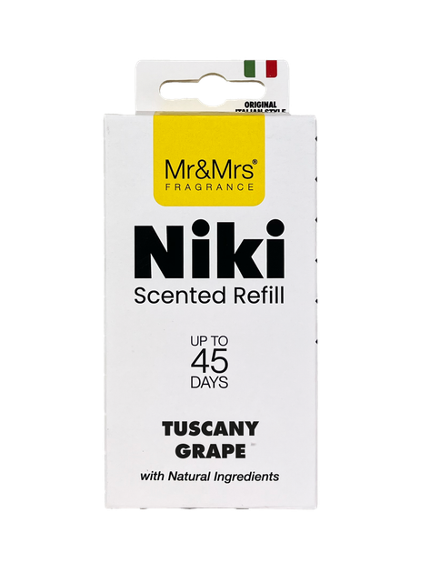 Аромат в машину (картридж) Mr&Mrs REFILL NIKI Tuscany Grape - (JRNIKIBX043V02) - изображение 3