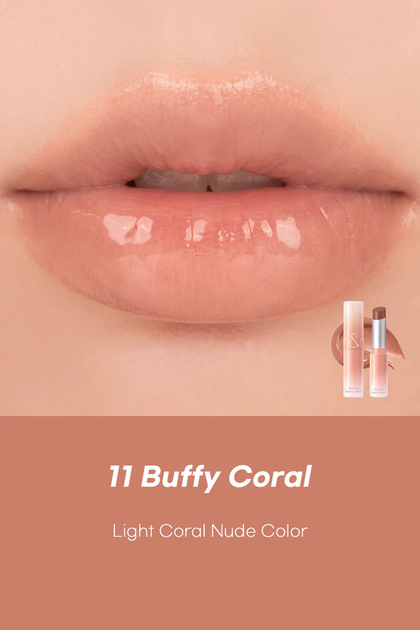 Balsam do ust Rom&nd Glasting Melting 11 Buffy Coral 3.5 g (8809625248406) - obraz 2