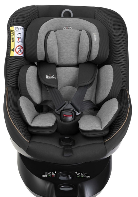Fotelik samochodowy dla dzieci Chicco Seat105 i-Size 40-105 cm Czarny (8058664181735) - obraz 3