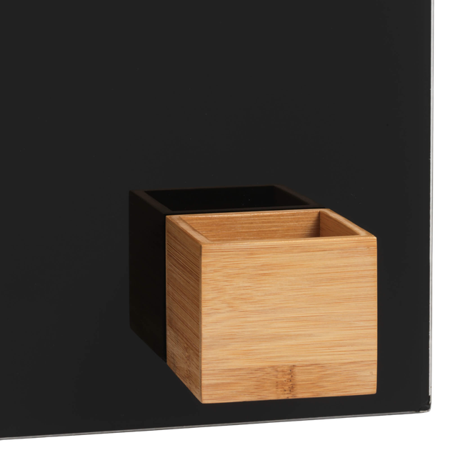 Pojemnik na akcesoria do tablic Naga bambusowy z magnesem 6.5 x 6 x 6.5 cm (5708573239494) - obraz 2