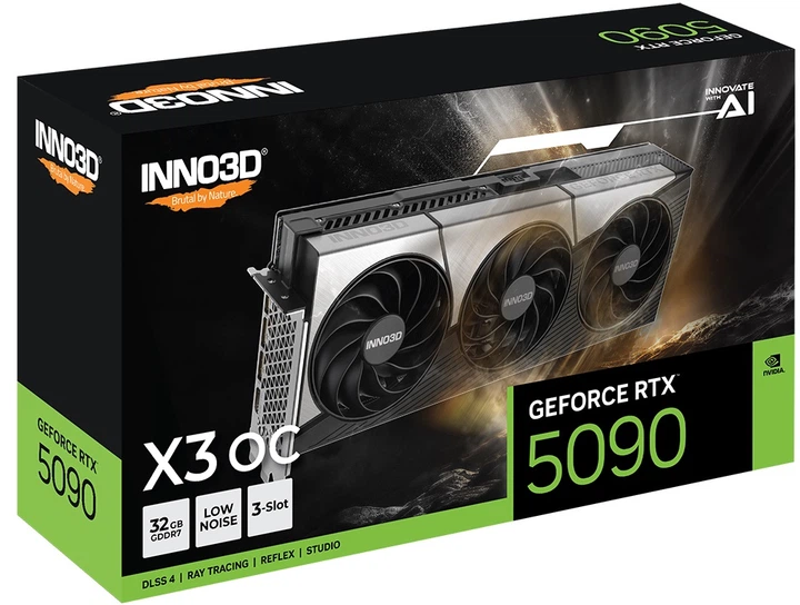 新品未開封　INNO3D GeForce RTX 5090 X3 Видеокарта Inno3D GeForce RTX 5090 X3 OC (N50903-32D7X-17593928