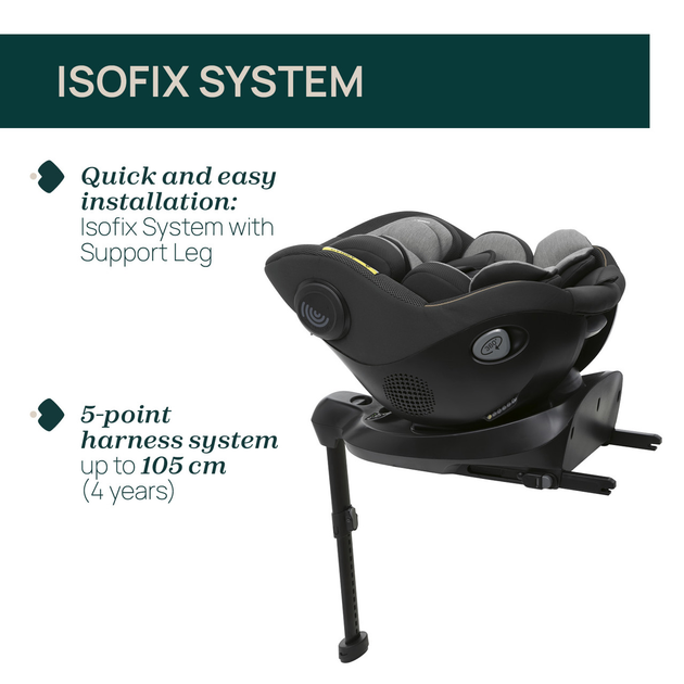 Fotelik samochodowy dla dzieci Chicco Seat105 i-Size 40-105 cm Szary (8058664181742) - obraz 13