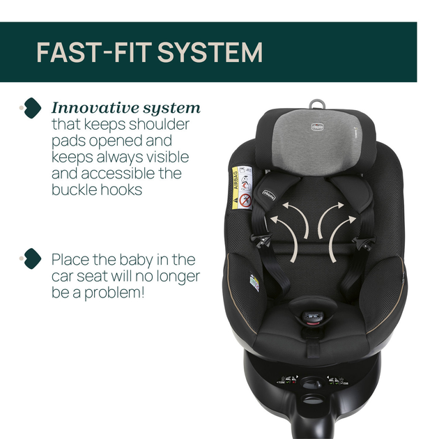 Автокрісло для дітей Chicco Seat105 i-Size 40-105 см Зелене (8058664181759) - зображення 9