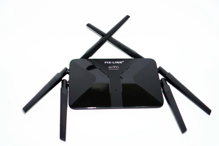 Высокоскоростной маршрутизатор WI-FI роутер 6 антенн PIX-LINK LV-WR50Q Black (17965) - изображение 4