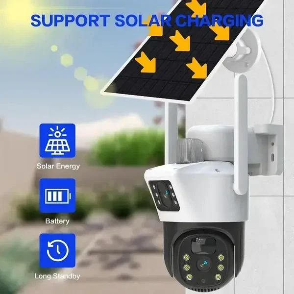 Уличная камера V36-4G WiFi с солнечной панелью - изображение 6