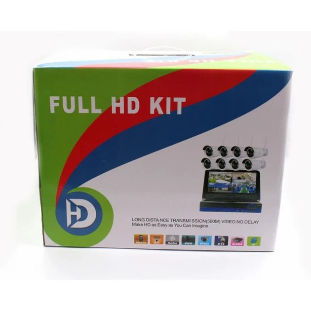 Регистратор набор на 8 камер видеонаблюдения DVR UKC 6678 WiFi 8ch IP67 black/white - Фото 4 Регистратор набор на 8 камер видеонаблюдения DVR UKC 6678 WiFi 8ch IP67 black/white - изображение 4