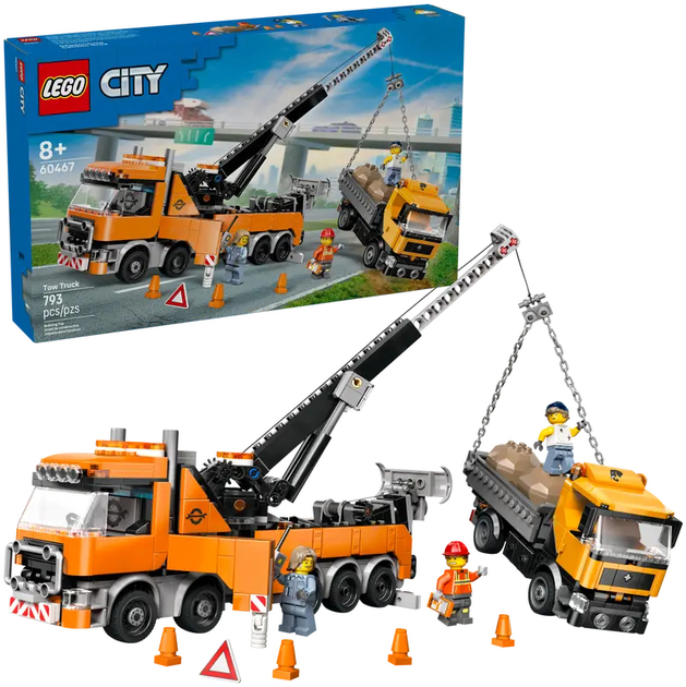 Конструктор LEGO City Евакуатор з краном-маніпулятором 793 елементов (60467) - зображення 2