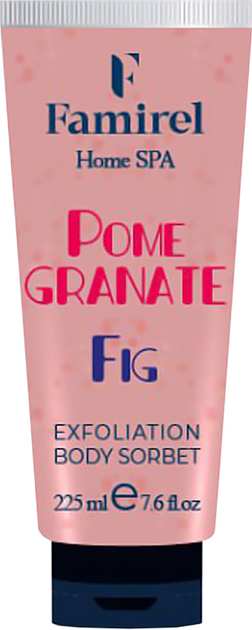 Отшелушивающий сорбет для тела Famirel Home Spa Exfoliant Body Sorbet Fig & Pomegranate Инжир и гранат 225 мл (7290114086066) 