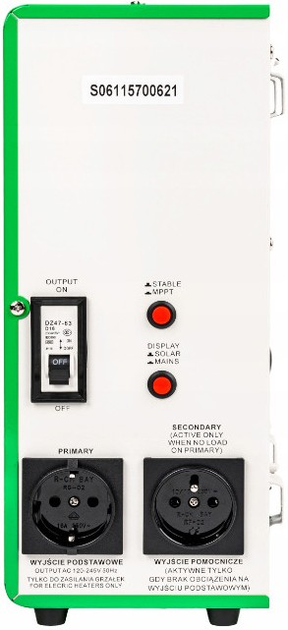 Inwerter słoneczny do podgrzewania wody Volt Polska Green Boost mppt 3000 bypass 120 - 350 VDC (3SR3000005) - obraz 4