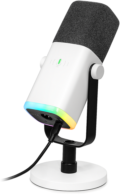 Mikrofon dynamiczny Fifine AM8W USB/XLR White (4820216974423) - obraz 3