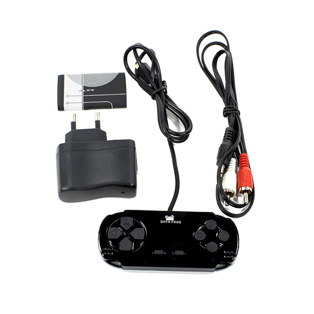Портативная игровая приставка Data Frog Retromax-ASK Blue ретро игра 380 в 1 USB беспроводная - изображение 7