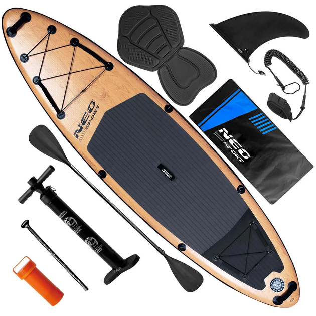 Nadmuchiwana deska SUP Neo Sport 320 x 84 x 15 cm z wiosłem, pompką i torbą do przechowywania 170202 (5903890626914) - obraz 2