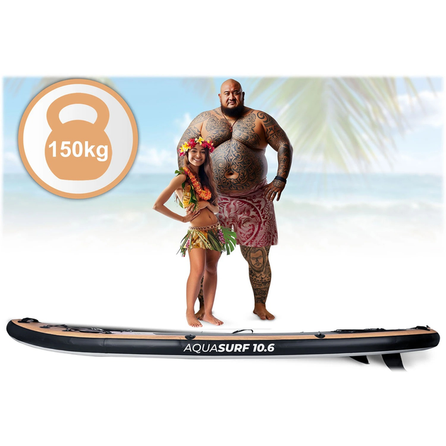 Надувна SUP дошка Neo Sport 320 x 84 x 15 см з веслом, насосом і сумкою для зберігання 170202 (5903890626914) - зображення 7