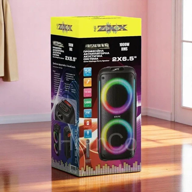 Акустическая система ZXX-5504 1000 Вт беспроводная Bluetooth