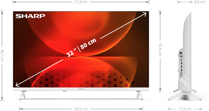 Telewizor Sharp 32" 32FH2EW - obraz 8