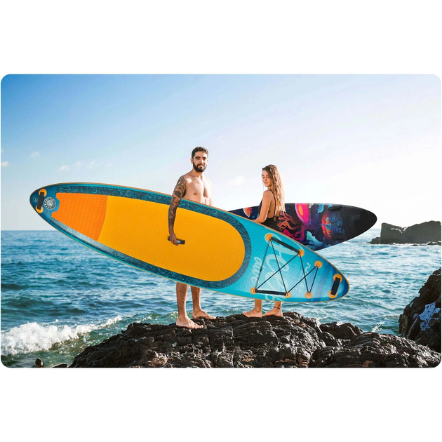 Надувна SUP дошка Neo Sport 320 x 84 x 15 см з веслом, насосом і сумкою для зберігання 170204 (5903890626938) - зображення 11