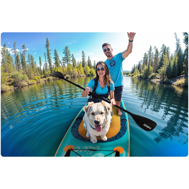 Надувна SUP дошка Neo Sport 320 x 84 x 15 см з веслом, насосом і сумкою для зберігання 170204 (5903890626938) - зображення 13