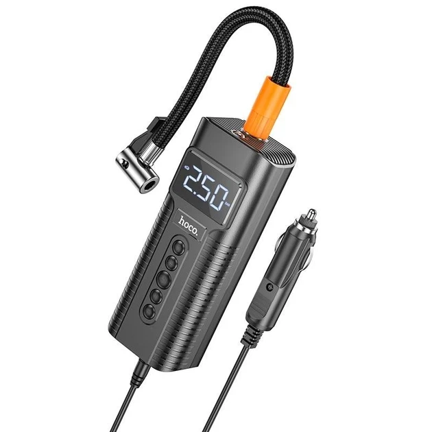 Автокомпрессор HOCO PH55 Roys Smart Car Air Pump насос проводной 12в - Фото 3 Автокомпрессор HOCO PH55 Roys Smart Car Air Pump насос проводной 12в - изображение 3
