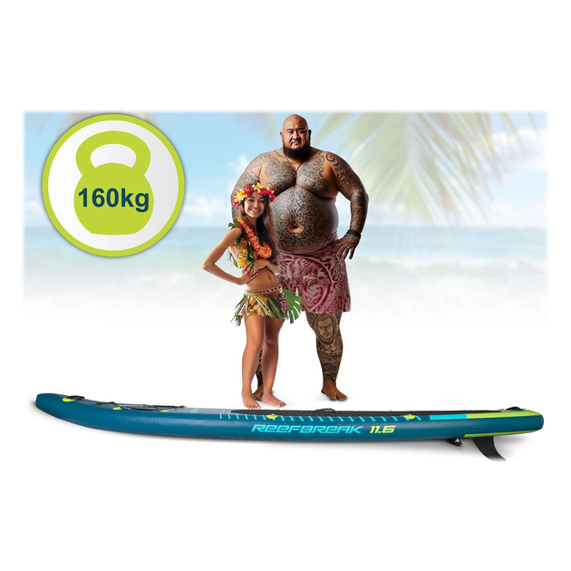 Надувна SUP дошка Neo Sport Reefbreak 350 x 81 x 15 см з веслом, насосом і сумкою для зберігання 170300 (5903890626945) - зображення 7