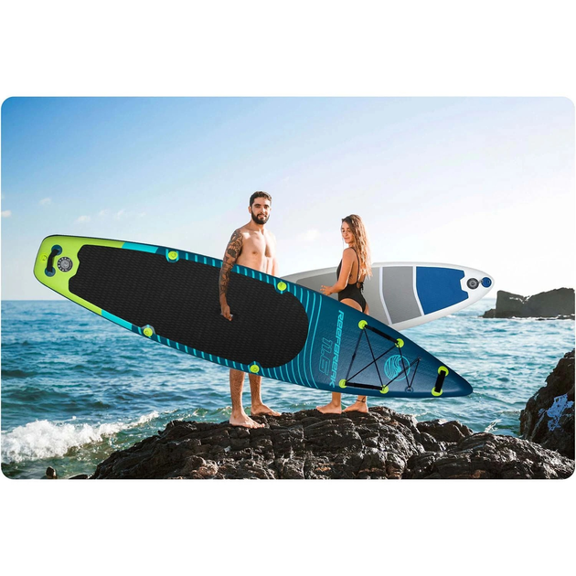 Надувна SUP дошка Neo Sport Reefbreak 350 x 81 x 15 см з веслом, насосом і сумкою для зберігання 170300 (5903890626945) - зображення 11