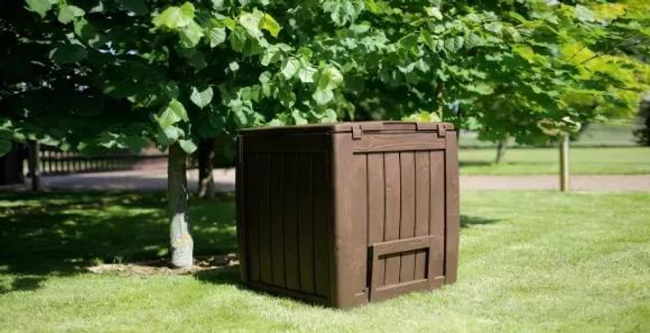 Компостер садовий Keter Deco Composter With Base 340 L з дном коричневий (231600) - изображение 4