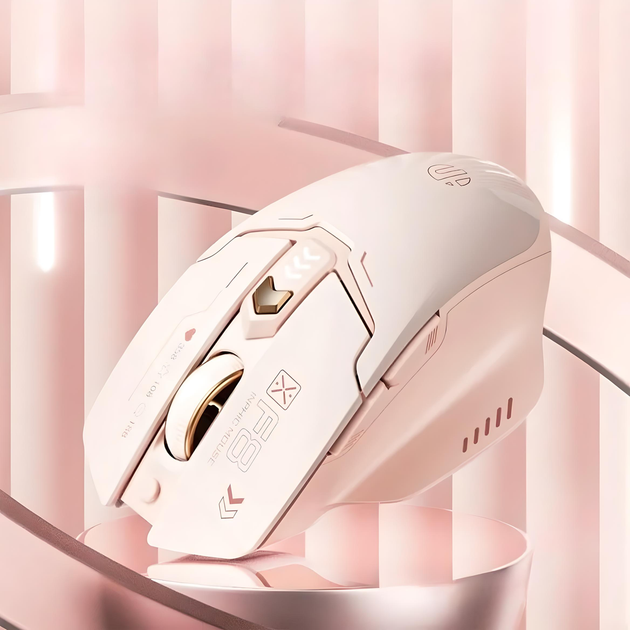 Бездротова миша INPHIC F8-II із підключенням USB 2.4G, акумулятором, 2400 DPI, milk tea - зображення 6