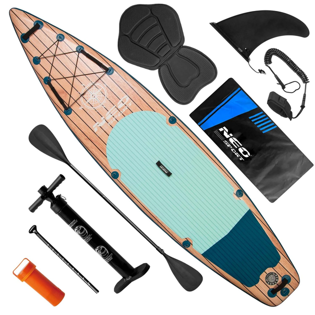 Nadmuchiwana deska SUP Neo Sport Reefbreak 350 x 81 x 15 cm z wiosłem, pompką i torbą do przechowywania 170304 (5903890626983) - obraz 2