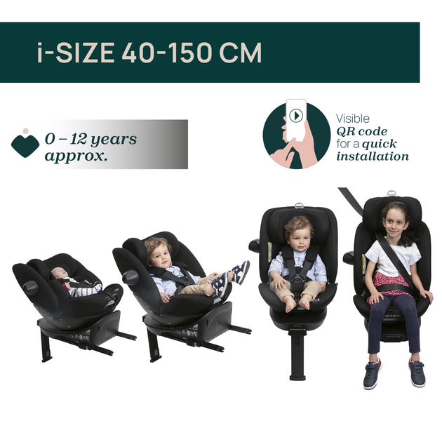 Fotelik samochodowy dla dzieci Chicco Everone I-SIZE 40-150 cm Szaro-Granatowy (8058664181124) - obraz 6