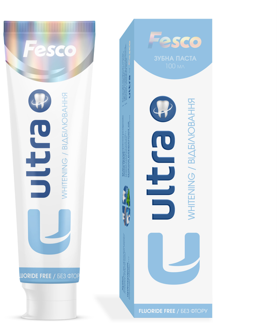 Зубна паста Fesco Ultra Whitening 100 мл (4820204701970) - зображення 2
