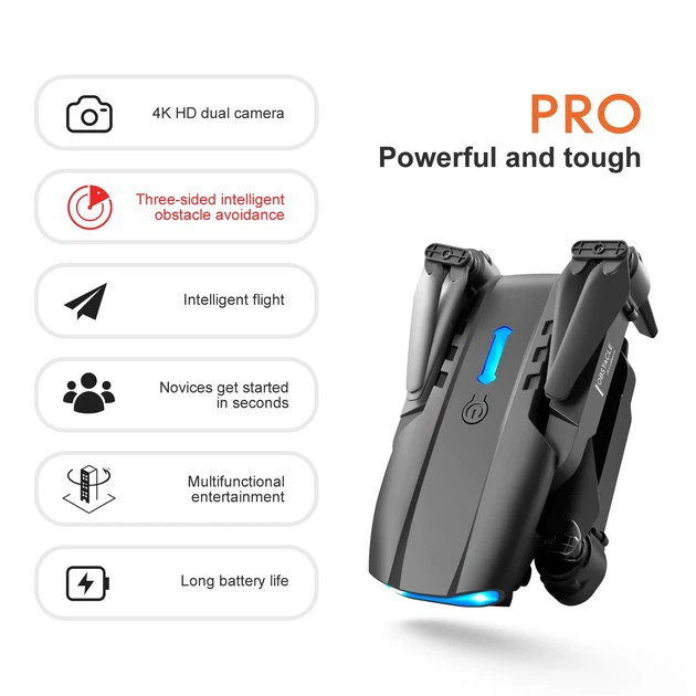 Складной квадрокоптер дрон К3&E99 Pro 4K HD, FPV Wi-Fi, с кейсом, с дистанционным управлением и функцией удержания высоты - изображение 8