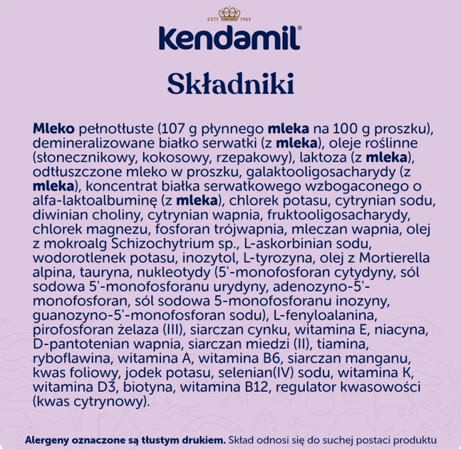 Mleko w proszku Kendamil Premium Box 1 DHA+ 600 g (5056000506542) - obraz 3