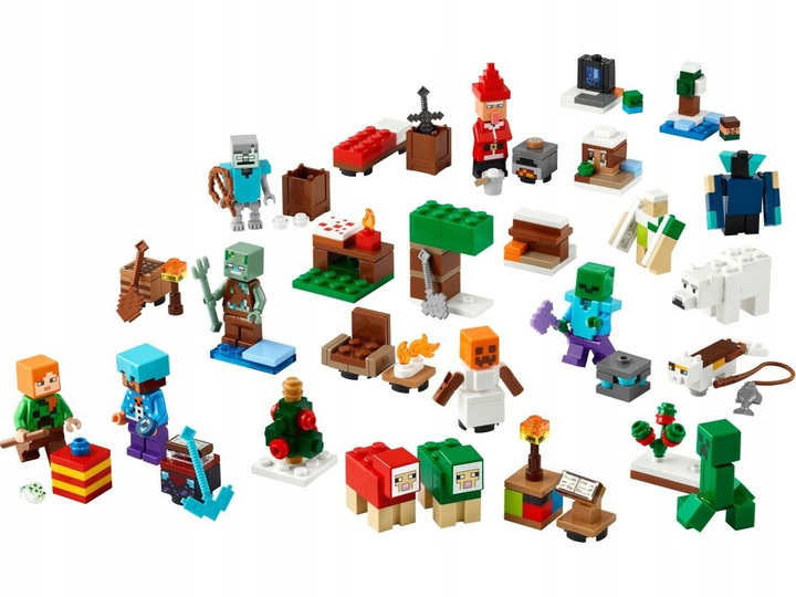 Конструктор LEGO Minecraft Адвент - календар 2025 300 деталей 21280 (5702017815374) - зображення 4