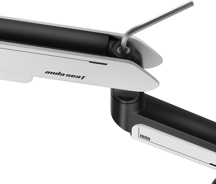 Настільне кріплення для монітора Anda Seat Stealth Pro II RGB 17''-42'' White (AD-W-A9X-1S-BW) - зображення 4