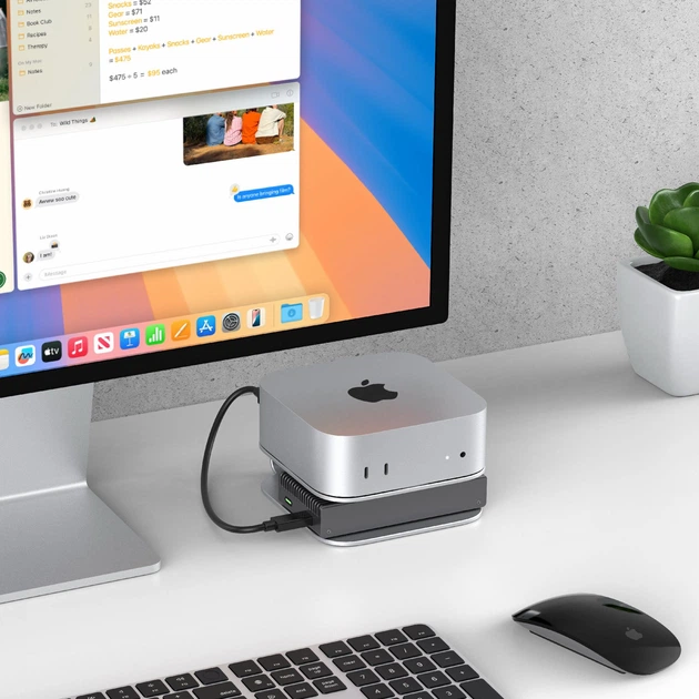 Підставка для Mac Mini M4/M4 Pro MISSION MS60 Silver зі швидким