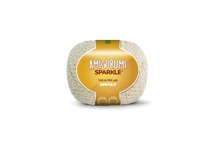 20 AMIGURUMI SPARKLE 80 (98% хлопок, 2% металік 80 г.149 м.) - Фото 1 20 AMIGURUMI SPARKLE 80 (98% хлопок, 2% металік 80 г.149 м.) - зображення 1