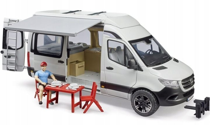 Zestaw Bruder Mercedes-Benz Sprinter kamper z figurką 2672 (4001702026721) - obraz 2
