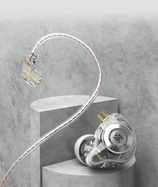 KZ EDX PRO (No Micro, Crystal) – In-Ear Monitor навушники для Hi-Fi звуку високої роздільної здатності - зображення 3