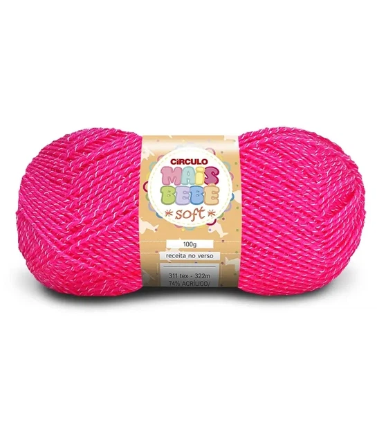 3190 MAIS BEBE SOFT пряжа (74% акрил, 26% віскоза, 100гр. 322м ), рожевий - Фото 1 3190 MAIS BEBE SOFT пряжа (74% акрил, 26% віскоза, 100гр. 322м ), рожевий - изображение 1