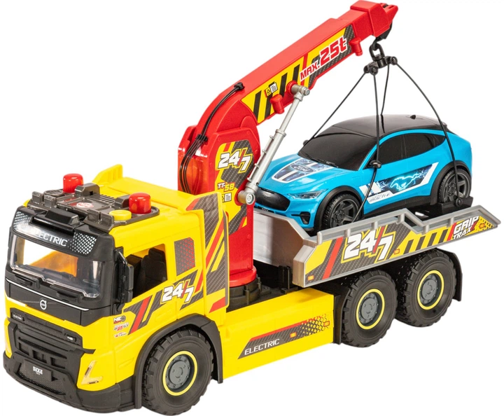 Ігровий набір Dickie Toys Евакуатор Volvo з машинкою зі звуковим та світловим ефектом 55 см (3749039) (4006333093449) - зображення 3