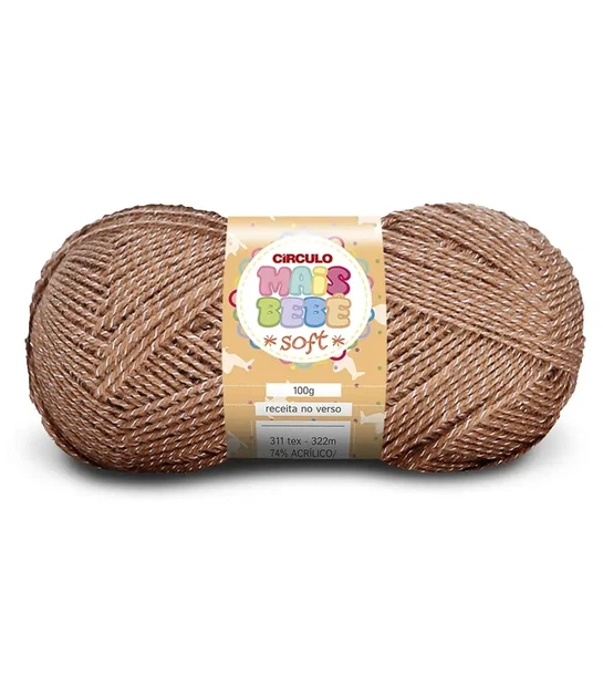 7557 MAIS BEBE SOFT пряжа (74% акрил, 26% віскоза, 100гр. 322м ), коричневий - Фото 1 7557 MAIS BEBE SOFT пряжа (74% акрил, 26% віскоза, 100гр. 322м ), коричневий - изображение 1