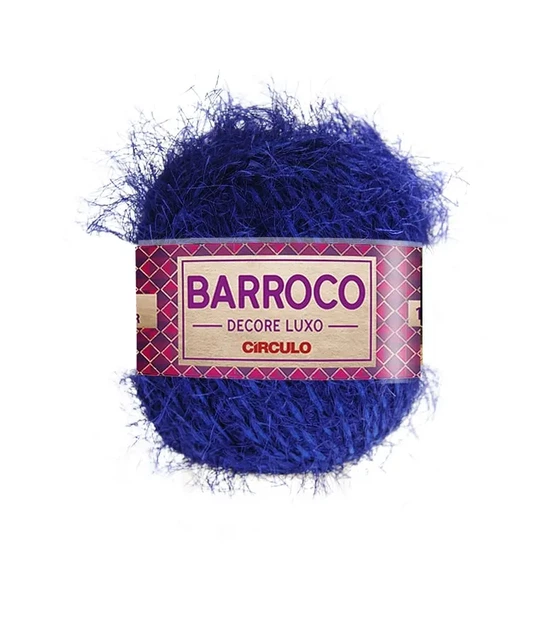 200 BARROCO DECORE LUXO пряжа (53% бавовна, 47% поліестер, 280гр. 180м. ), синій - Фото 1 200 BARROCO DECORE LUXO пряжа (53% бавовна, 47% поліестер, 280гр. 180м. ), синій - изображение 1