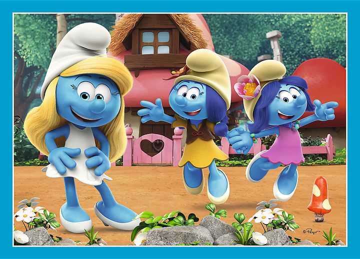 Пазли 4в1 Trefl The Smurfs Село Смурфів 35+48+54+70 елементів 34656 (5900511346565) - Фото 5 Пазли 4в1 Trefl The Smurfs Село Смурфів 35+48+54+70 елементів 34656 (5900511346565) - зображення 5