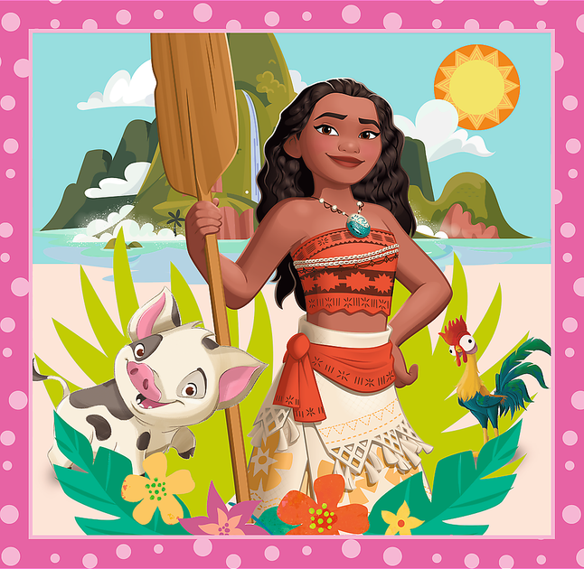 Puzzle 3w1 Trefl Disney Princess Piękne kwiaty 20+36+50 elementów 34875 (5900511348750) - obraz 4